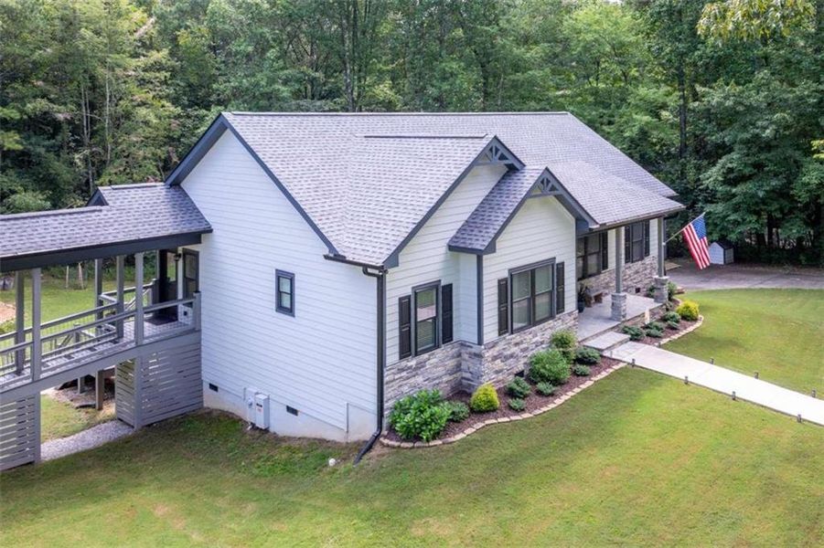 Front exterior of a new home in , Ellijay, GA, highlighting curb appeal (Image 30). Front exterior of a new home in , Ellijay, GA, highlighting curb appeal (Image 30).