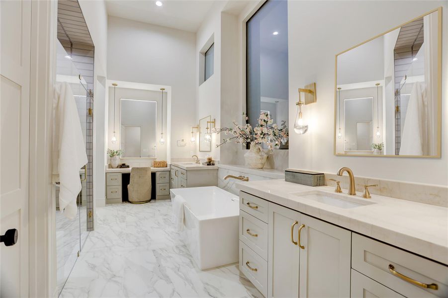 Furnished interior view inside a new home in , Houston (Image 35).