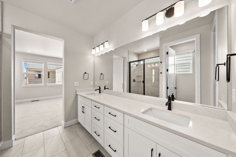 Furnished interior view inside a new home in Trumark Homes at Sterling Ranch, Littleton (Image 11).