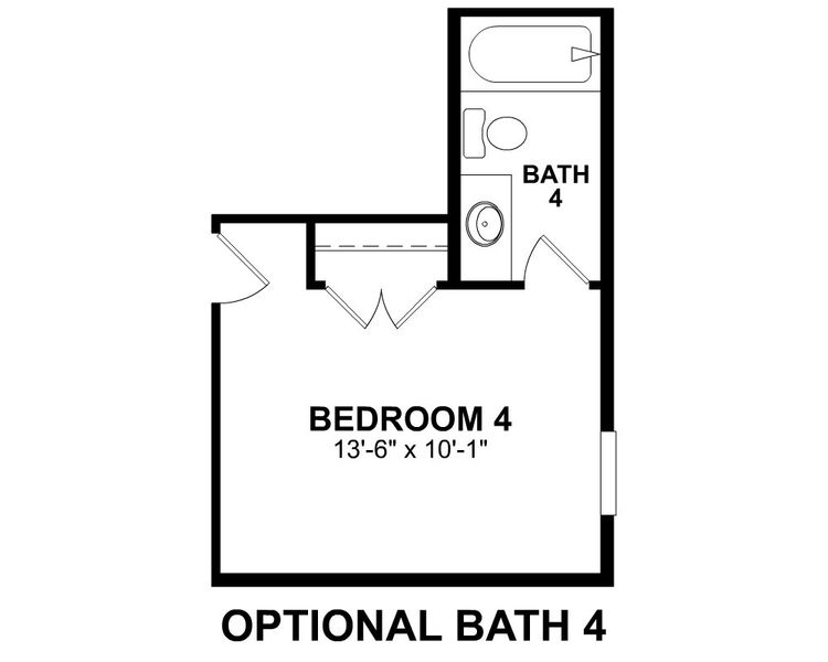 2D floor plan layout for the Conway by Beazer Homes in Somerset, Myrtle Beach, SC (Image 13).