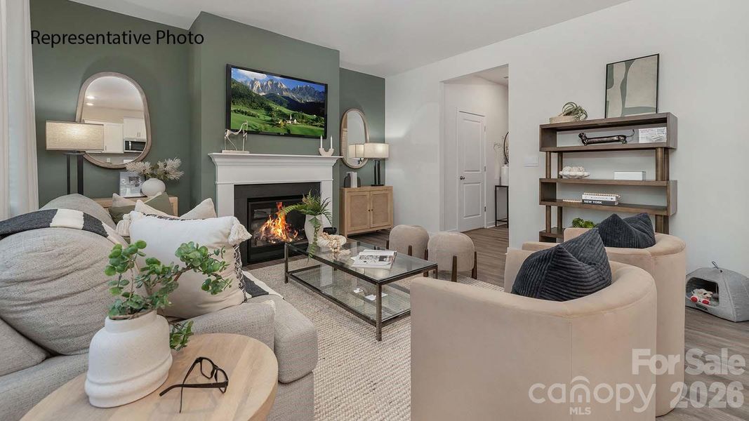 Furnished interior view inside a new home in The Hamptons at Hickory, Hickory (Image 8).