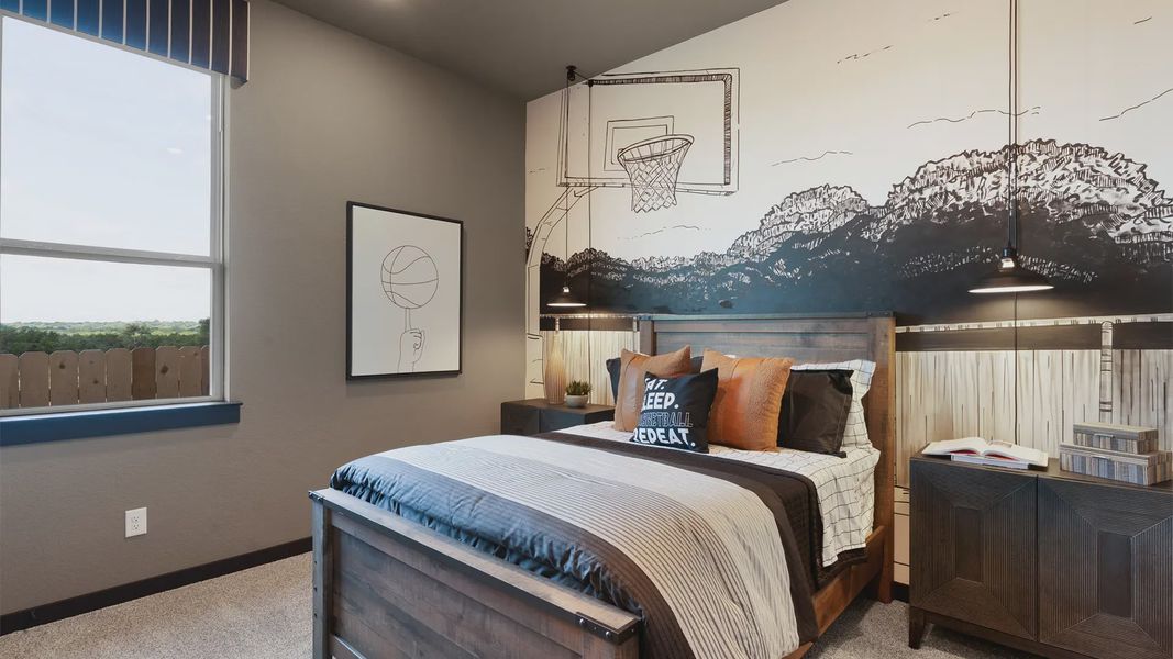 Representative furnished interior of a home built from the Hampton by Chesmar Homes in Crescent Bluff, Georgetown (Image 7).