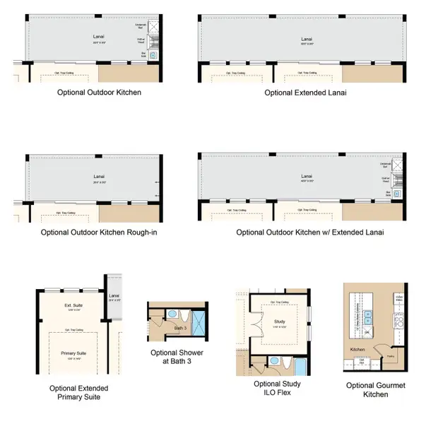 2D floor plan layout of this home in Esplanade at Starling, Punta Gorda, FL (Image 3).
