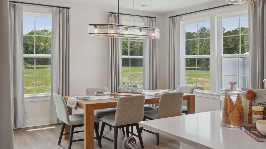 Furnished interior view inside a new home in Creekside at Andrews, Summerville (Image 8).