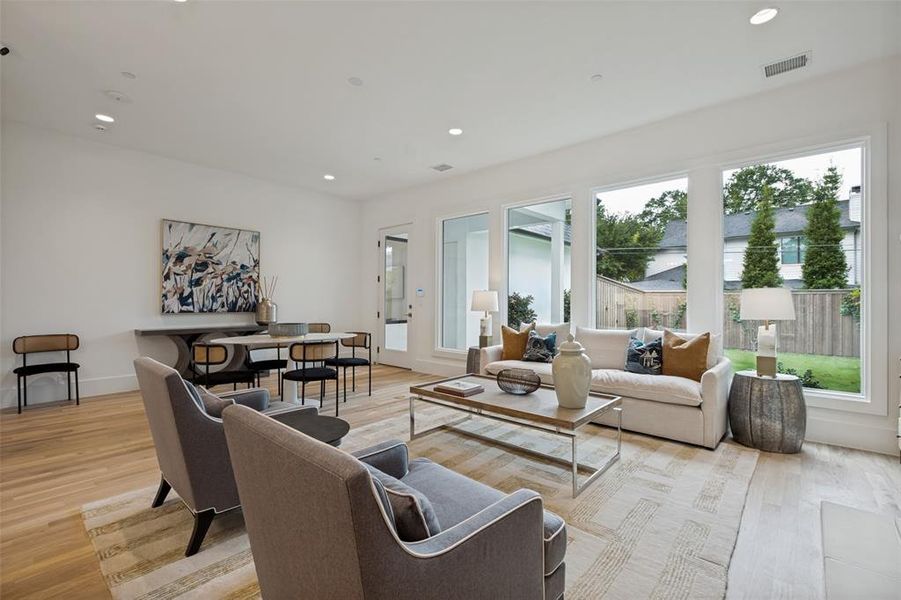 Furnished interior view inside a new home in , Highland Park (Image 11). Furnished interior view inside a new home in , Highland Park (Image 11).