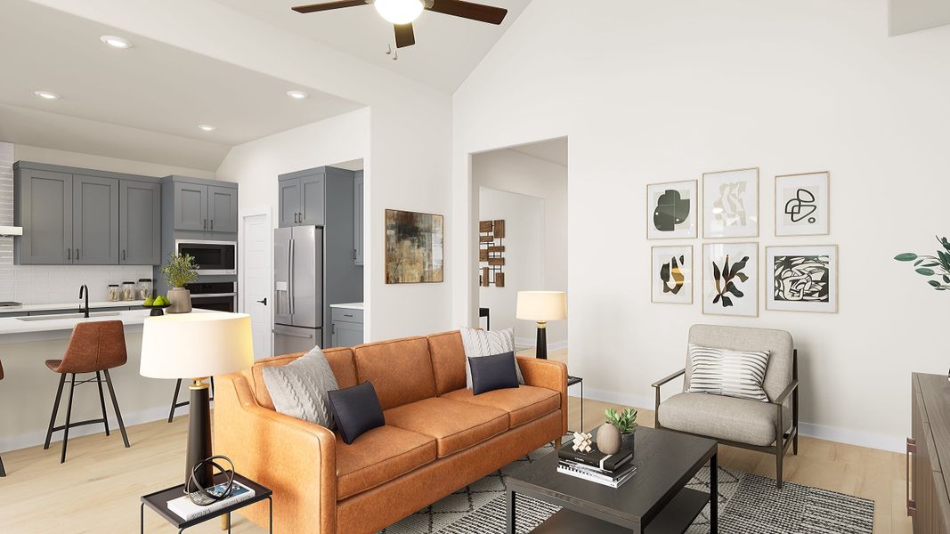 Furnished interior view inside a new home in Park Central, Georgetown (Image 11). Furnished interior view inside a new home in Park Central, Georgetown (Image 11).