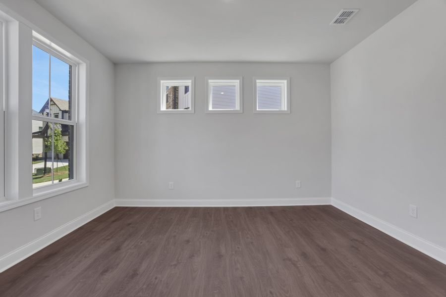 Spacious, unfurnished interior of a new home in The Paddocks at Doc Hughes, Buford (Image 22). Spacious, unfurnished interior of a new home in The Paddocks at Doc Hughes, Buford (Image 22).