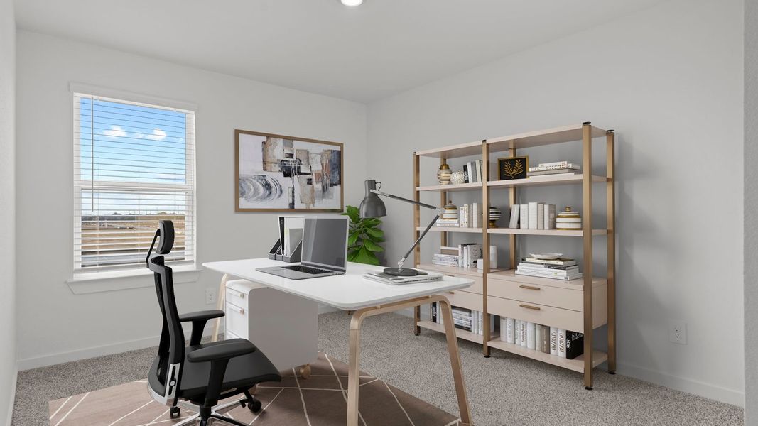 Furnished interior view inside a new home in Villarosa at Tamarron, Katy (Image 16).