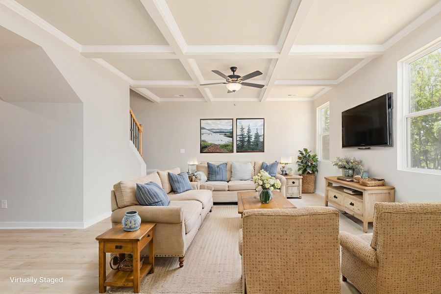 Representative furnished interior of a home built from the Hickory w/ Bonus Rm by Nason Homes in Woodland Farms, Dickson (Image 6). Representative furnished interior of a home built from the Hickory w/ Bonus Rm by Nason Homes in Woodland Farms, Dickson (Image 6).