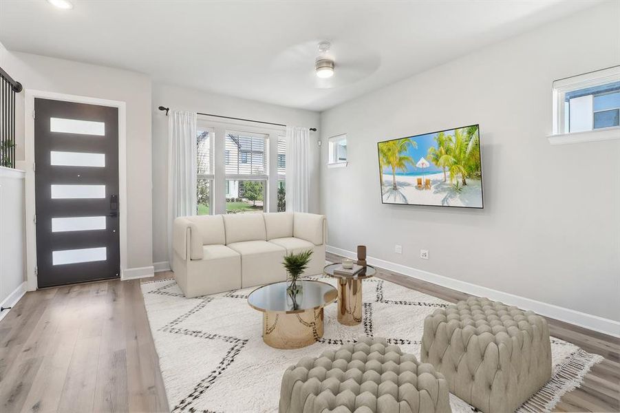 Furnished interior view inside a new home in , Arlington (Image 20).
