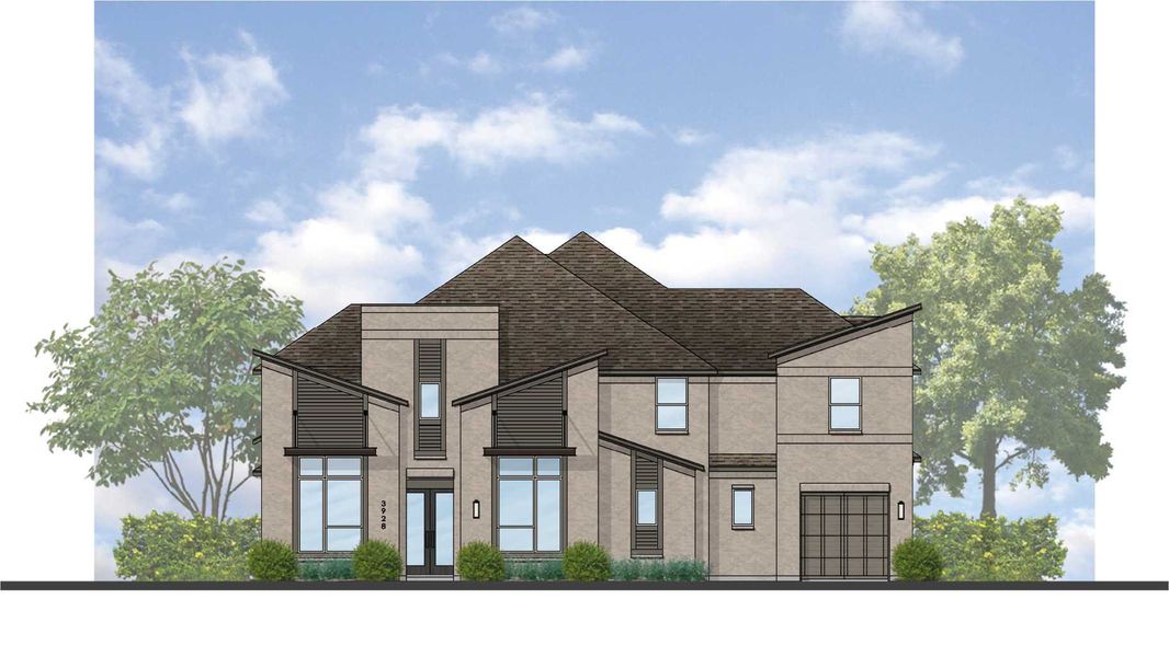 Representative rendering of the exterior for the 289 Plan by Highland Homes (Image 42). Representative rendering of the exterior for the 289 Plan by Highland Homes (Image 42).