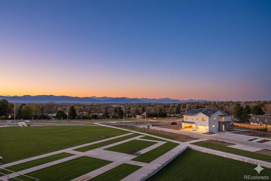 Virtually Staged: park views from home