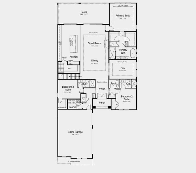 2D floor plan layout for the Argenta by Taylor Morrison in Esplanade at St. Marys, St. Marys, GA (Image 3). 2D floor plan layout for the Argenta by Taylor Morrison in Esplanade at St. Marys, St. Marys, GA (Image 3).