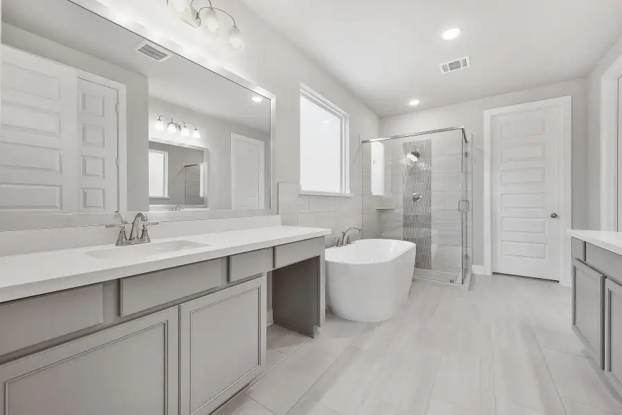 Furnished interior view inside a new home in Grand Central Park, Conroe (Image 14).