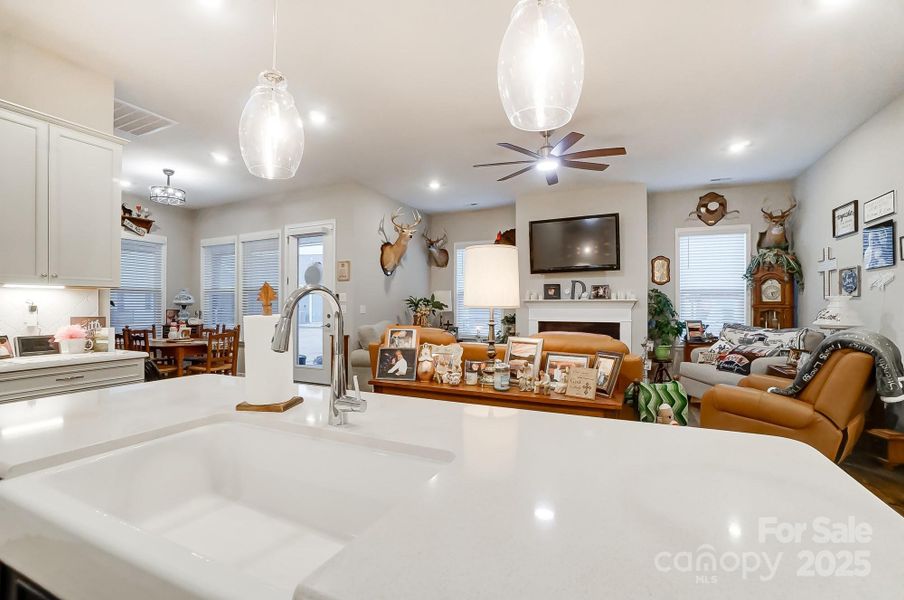 Furnished interior view inside a new home in Esplanade at Northgate, Indian Trail (Image 8).