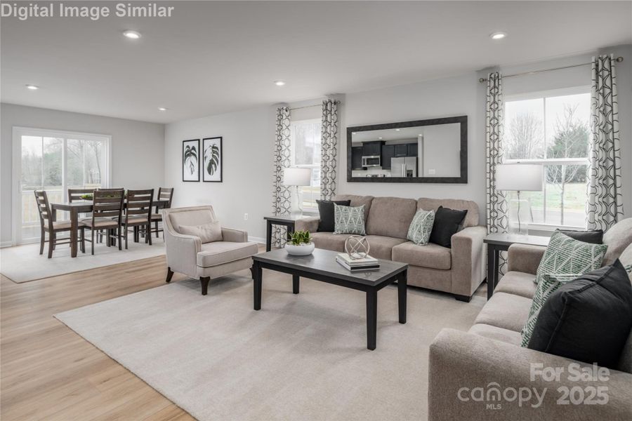 Furnished interior view inside a new home in Bozardt Farms, Charlotte (Image 9).