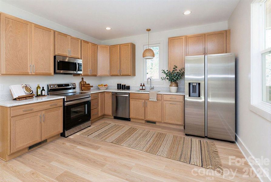 Virtually staged Kitchen