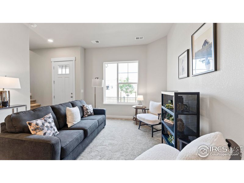 Furnished interior view inside a new home in , Timnath (Image 9).