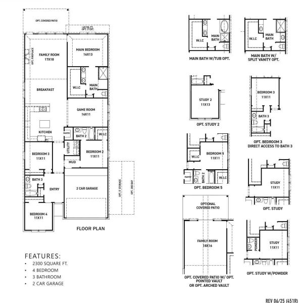 2D floor plan layout of this home in Austin Point, Richmond, TX (Image 3). 2D floor plan layout of this home in Austin Point, Richmond, TX (Image 3).