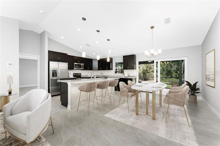 Furnished interior view inside a new home in , North Port (Image 12). Furnished interior view inside a new home in , North Port (Image 12).