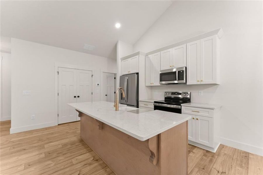 Furnished interior view inside a new home in , Cleveland (Image 13).