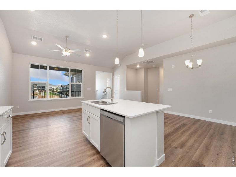 Furnished interior view inside a new home in The Lakes at Centerra - Discovery, Loveland (Image 9).