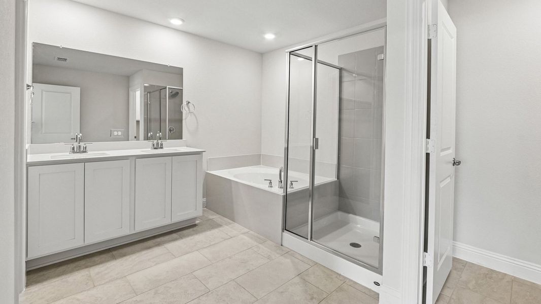Furnished interior view inside a new home in Silverado, Aubrey (Image 7).