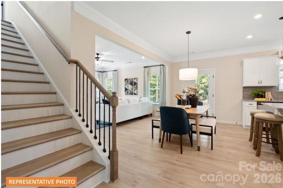 Furnished interior view inside a new home in Catawba Trace, Catawba (Image 12).