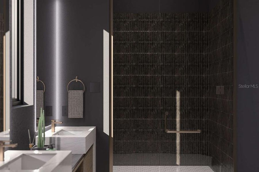 Furnished interior view inside a new home in , Tampa (Image 4). Furnished interior view inside a new home in , Tampa (Image 4).