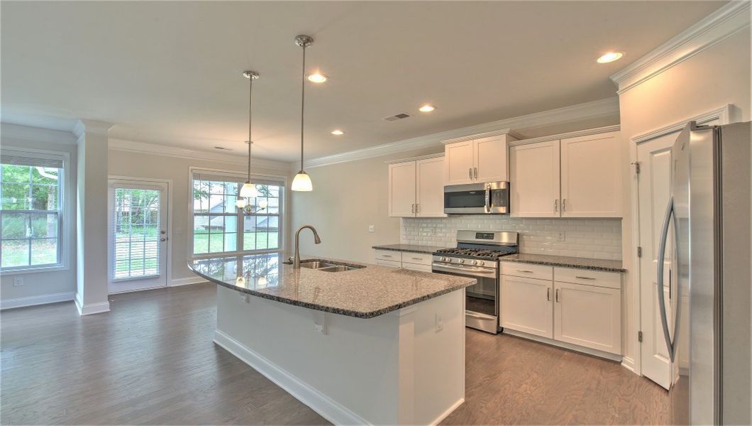 Furnished interior view inside a new home in Reserve at Tap Root Farms, Fletcher (Image 7). Furnished interior view inside a new home in Reserve at Tap Root Farms, Fletcher (Image 7).