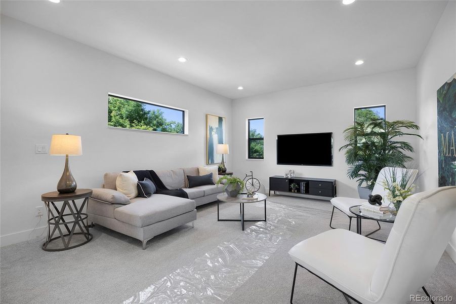Furnished interior view inside a new home in , Denver (Image 42).
