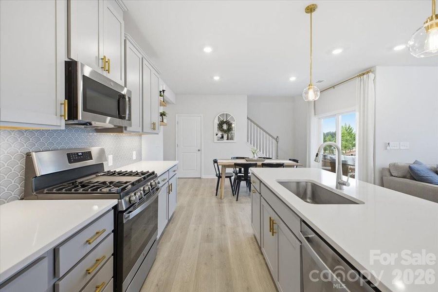 Furnished interior view inside a new home in , Charlotte (Image 14).
