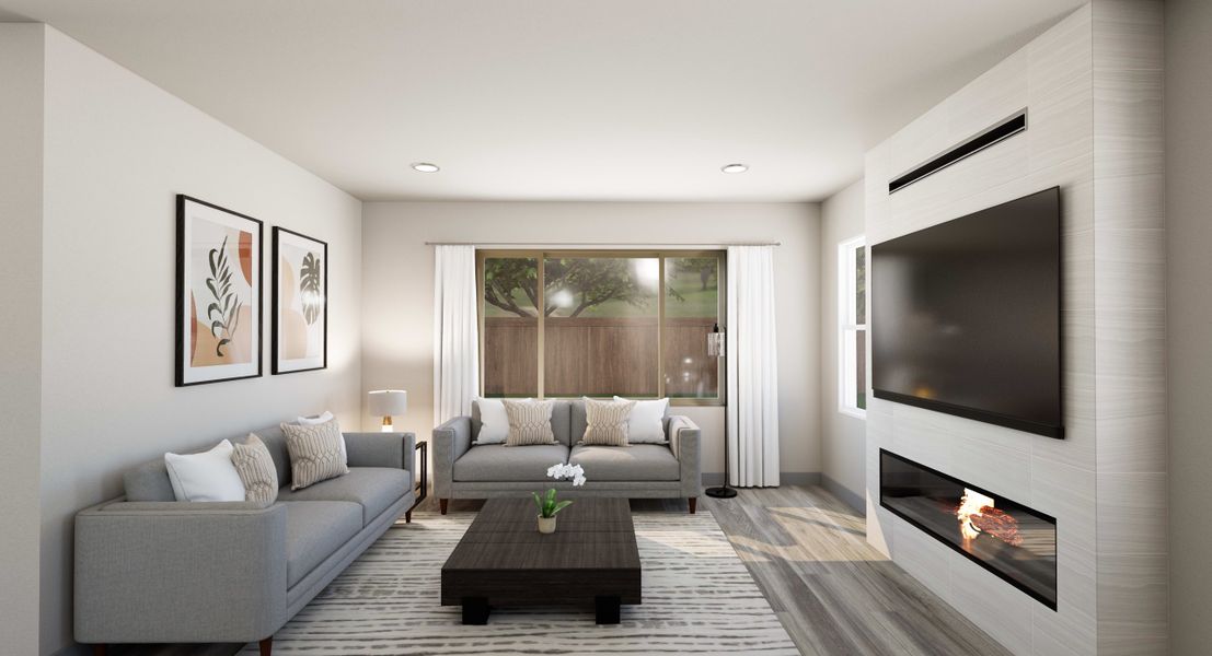 Representative furnished interior of a home built from the 4035 by Tri Pointe Homes in Reunion, Commerce City (Image 6). Representative furnished interior of a home built from the 4035 by Tri Pointe Homes in Reunion, Commerce City (Image 6).