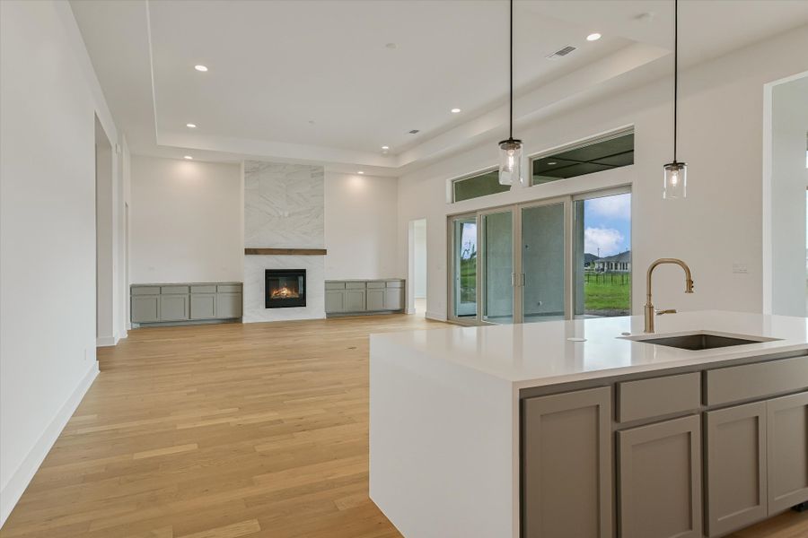 Furnished interior view inside a new home in Scofield Farms Estates, Georgetown (Image 6).
