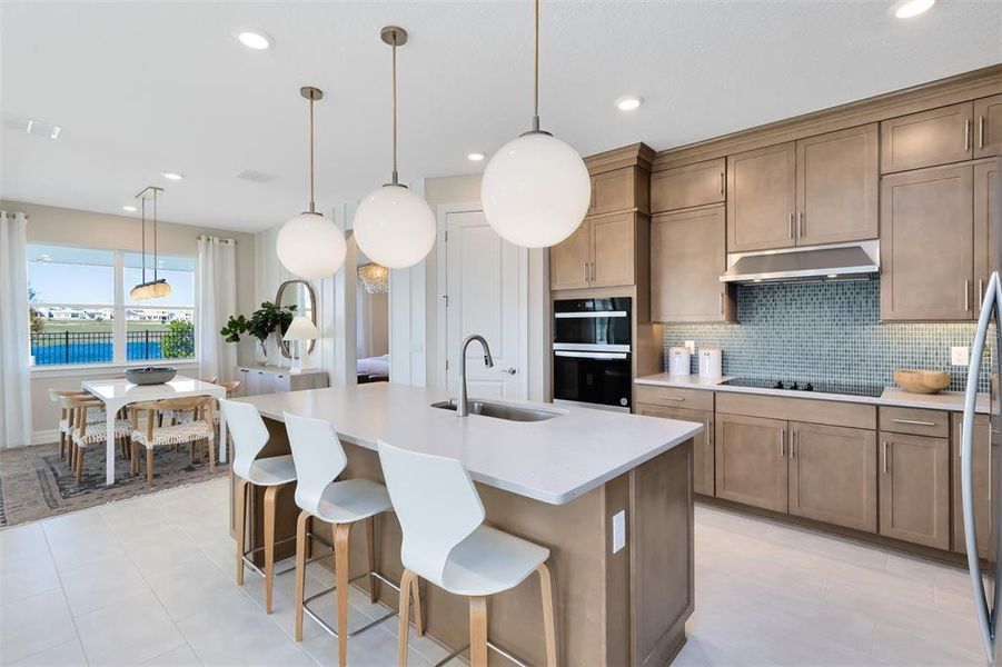 Model Home Design Only. Pictures and furnishings are for illustrative purposes only. Elevations, colors and options may vary. Furniture is for model home staging only.