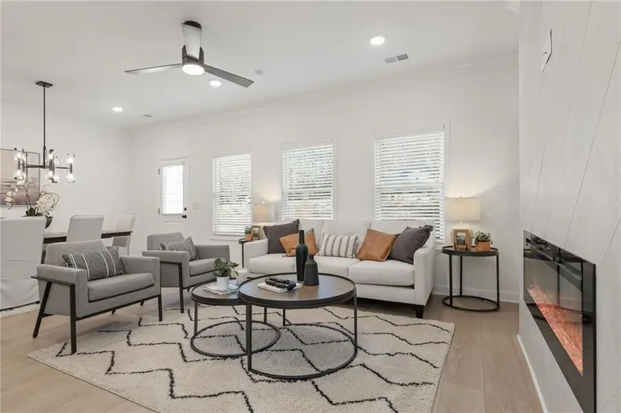 Furnished interior view inside a new home in River Walk Place, Lawrenceville (Image 13).