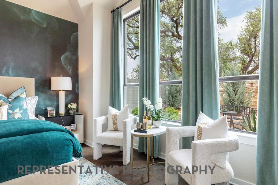 Furnished interior view inside a new home in Wolf Ranch, Georgetown (Image 12).