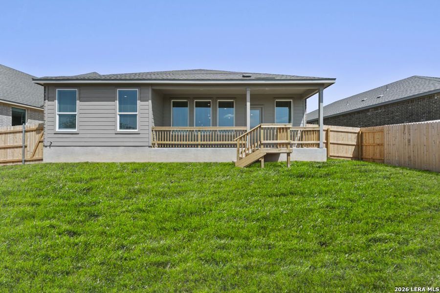 Exterior details and patio area of a home in Brookmill, San Antonio (Image 3).