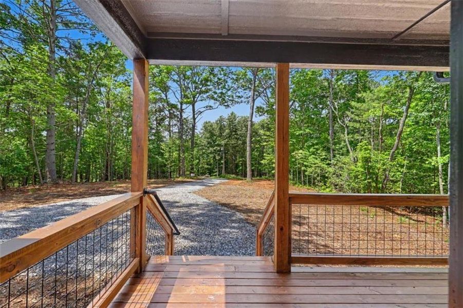 Exterior details and patio area of a home in , Blairsville (Image 30).
