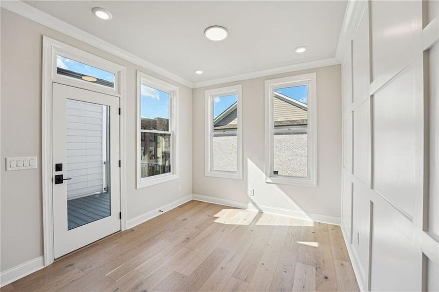 Spacious, unfurnished interior of a new home in Towns on Thompson, Alpharetta (Image 45).