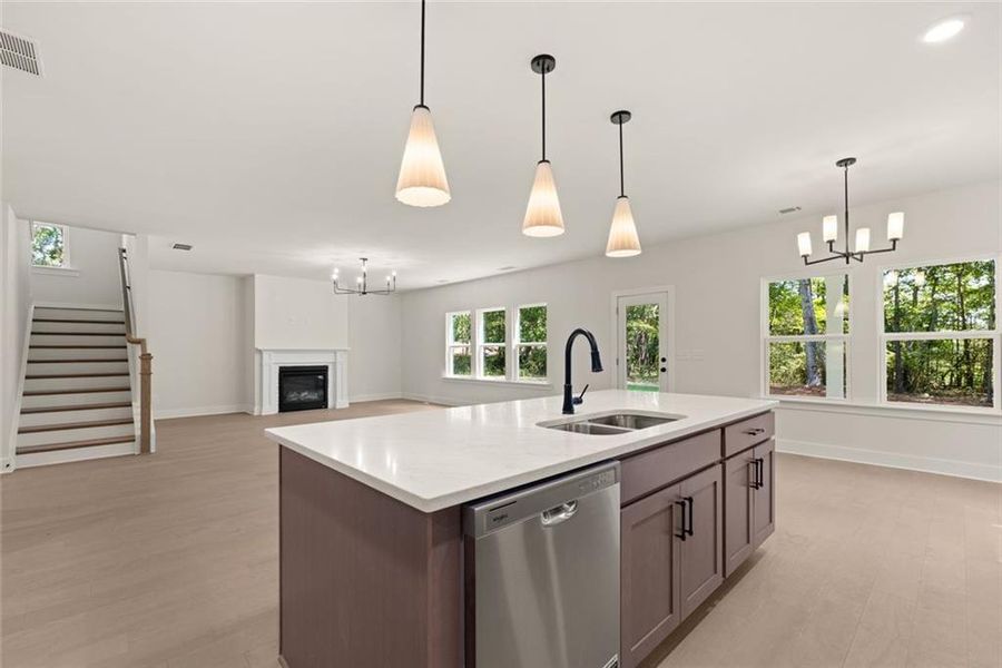 Furnished interior view inside a new home in , Cumming (Image 11).