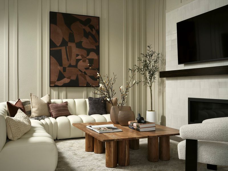 Furnished interior view inside a new home in Barefoot, Firestone (Image 3).