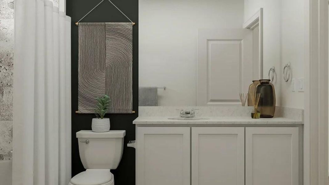 Furnished interior view inside a new home in Meadowlark Preserve, Pflugerville (Image 11).