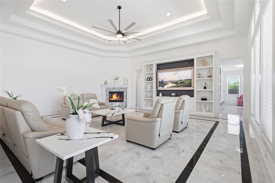 Furnished interior view inside a new home in , Sanger (Image 20).