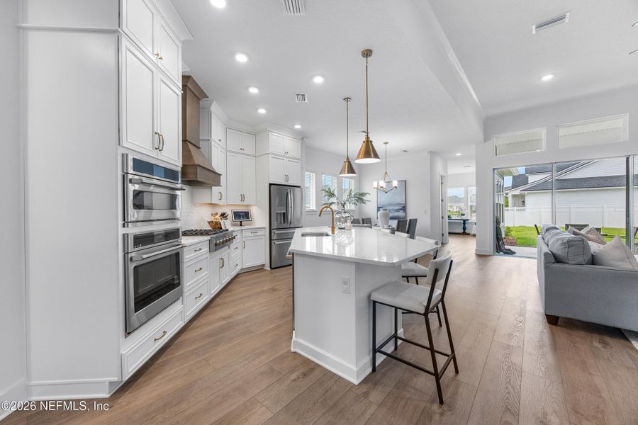 Furnished interior view inside a new home in Oak Grove at SilverLeaf 60’, St. Augustine (Image 15).