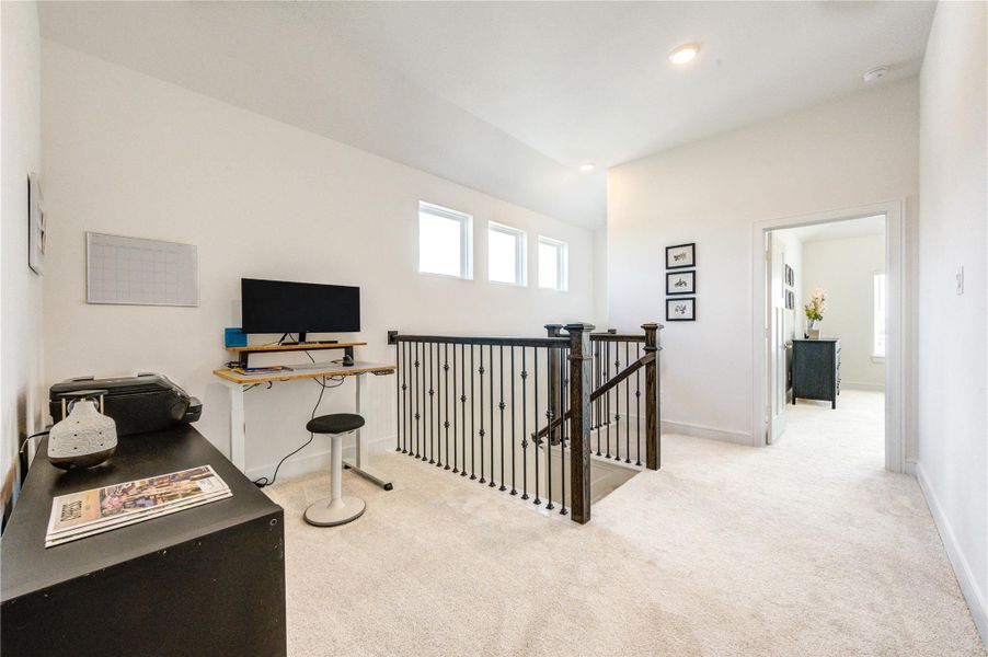 Furnished interior view inside a new home in Easthaven at Bridgeland Central, Cypress (Image 45).