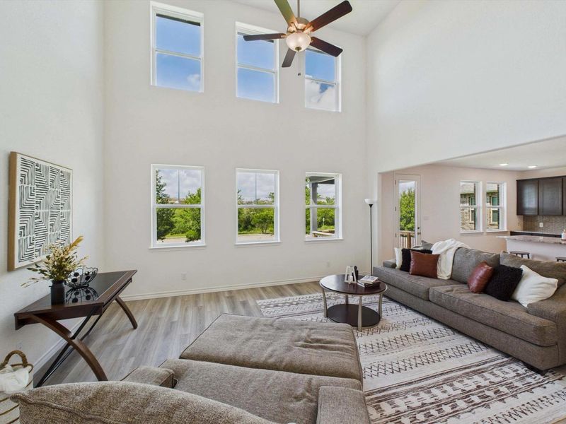 Representative furnished interior of a home built from the The Danbury I by Davidson Homes LLC in The Reserve at Potranco Oaks, Castroville (Image 17). Representative furnished interior of a home built from the The Danbury I by Davidson Homes LLC in The Reserve at Potranco Oaks, Castroville (Image 17).