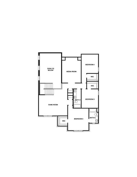 2D floor plan layout of this home in Silverthorne, Conroe, TX (Image 3).