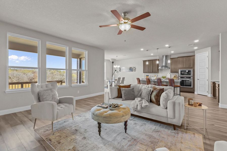Representative furnished interior of a home built from the The Jennings G by Davidson Homes LLC in The Reserve at Potranco Oaks, Castroville (Image 19).