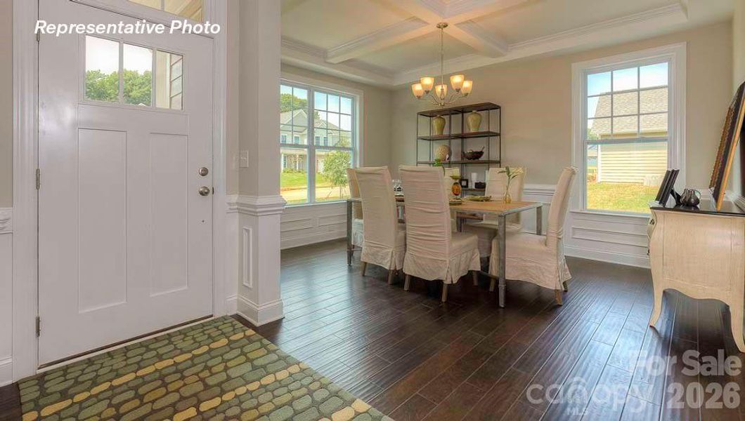 Furnished interior view inside a new home in Sanctuary at Southgate, Indian Trail (Image 8).